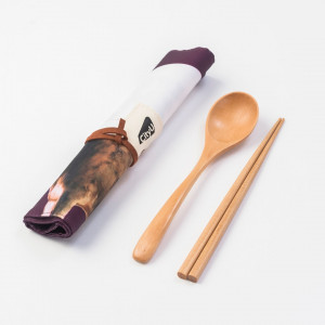  CityUHK Milk Wooden Cutlery Set