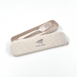 Cutlery set with box (White)