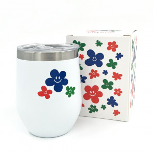Smiley Thermos Cup (White)