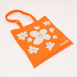 Smiley Tote Bag (Orange)