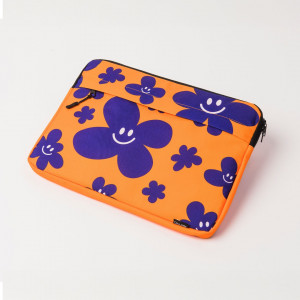 Smiley Laptop Sleeve (Blue)