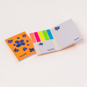 Smiley Sticky Memo Pad (Blue)