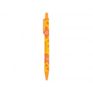 Smiley Plastic Ball Pen (Orange)