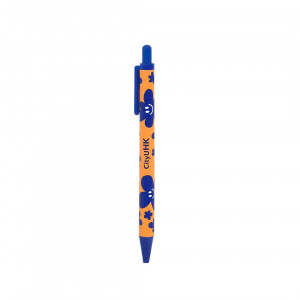 Smiley Plastic Ball Pen (Blue)