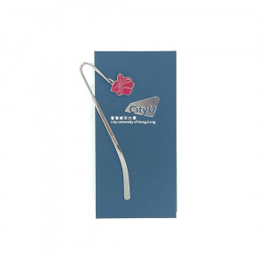CityUHK Metal Floral Emblem Paper Knife