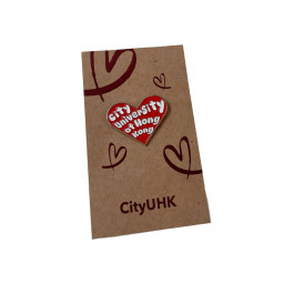 CityUHK Heart Metal Pin