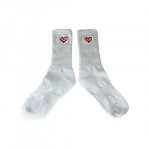 CityUHK Heart Socks (White) 