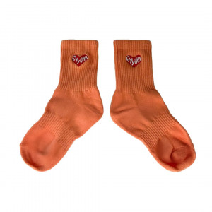 CityUHK Kid's Heart Socks (Orange)