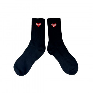 CityUHK Heart Socks (Black) 